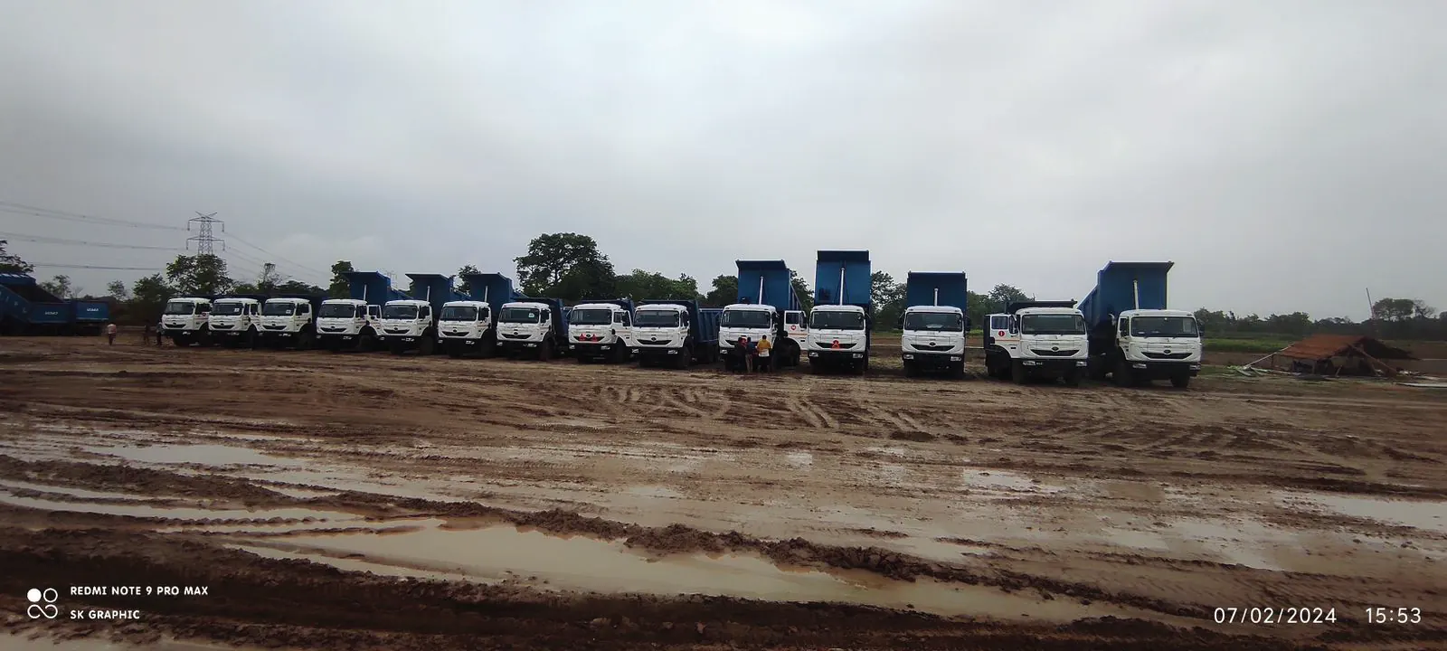 Karter fleet line-up at project site