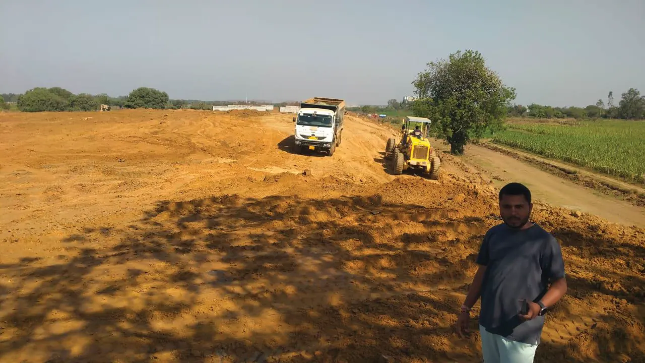 Karter Infraprojects field execution at earthwork site
